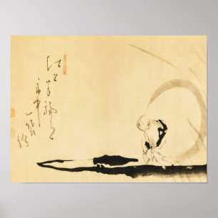 Poster Zen Classics - Hakuin Ekaku - Hotei num barco