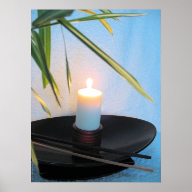 Poster Zen curando saúde holística (Frente)
