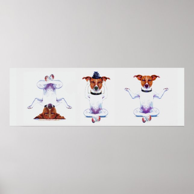Poster Zen Dog Triptych (Frente)