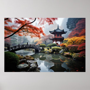 Poster Zen Garden Tranquil Natureza Pacífica