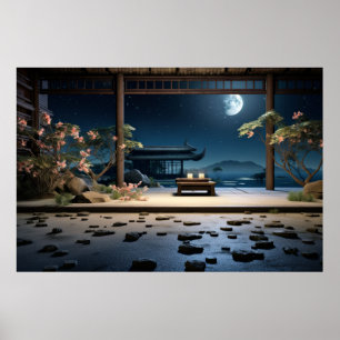 Poster Zen Garden Tranquil Natureza Pacífica