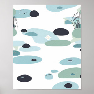 Poster Zen Inspirou Pond ScenArt