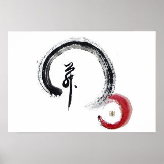 Poster Zen Red, Enso