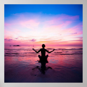 Poster Zen,serenidade,mediação,yoga,paz,felicidade,desc