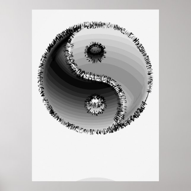 PÔSTER ZEN YIN-YANG SYMBOL (Frente)