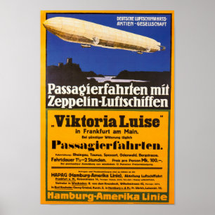 Poster Zepelim Viktoria Luise do vintage