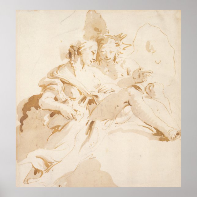 Pôster Zephyr e Flora (Frente)