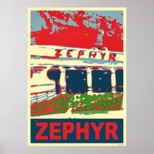 Pôster Zephyr Rollercoaster Pontchartrain Beach
