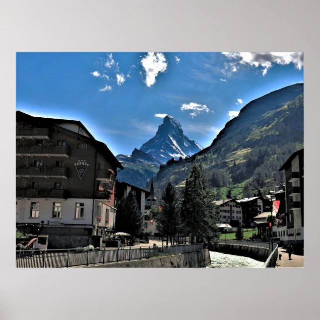 Poster Zermatt e Matterhorn (Frente)