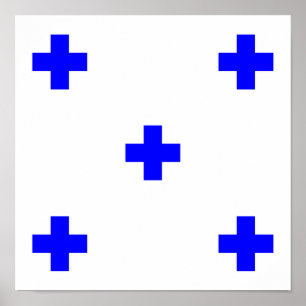 Poster zero maritime nautical alphabet number symbol flag