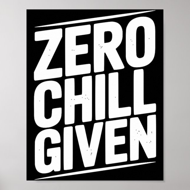 Poster Zero Respeito Dado Citação Engraçada de Humor Sarc (Frente)