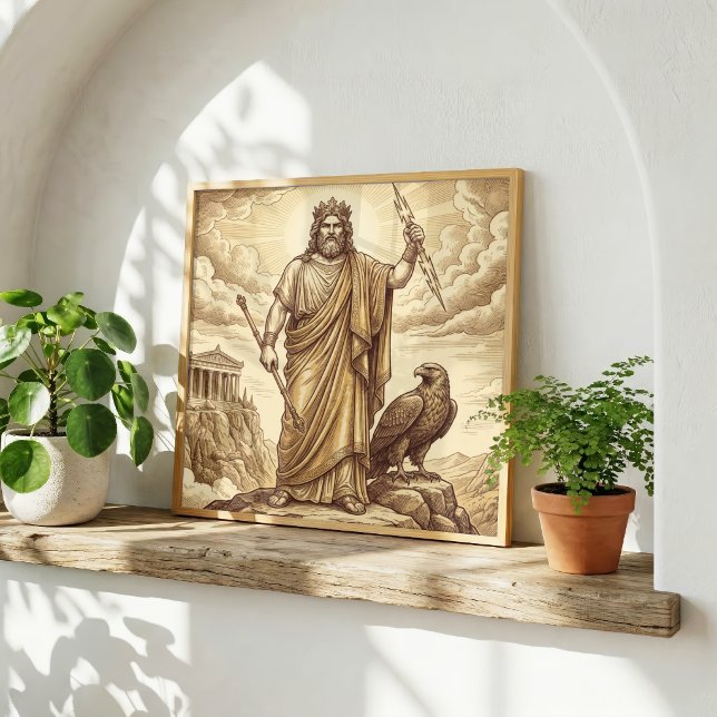 Poster Zeus Mitologia Grega (Criador carregado)