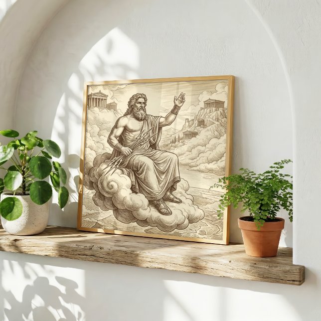 Poster Zeus Mitologia Grega (Criador carregado)