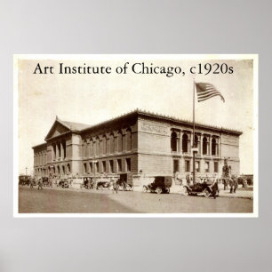 Pôster ZHR0038, instituto da arte de Chicago, c1920s