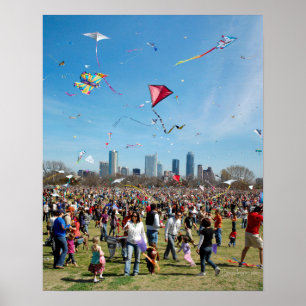 Pôster Zilker Park Kite Festival 3 - Austin Texas