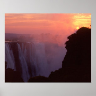 Pôster Zimbábue, Victoria Falls National Park. Mistura