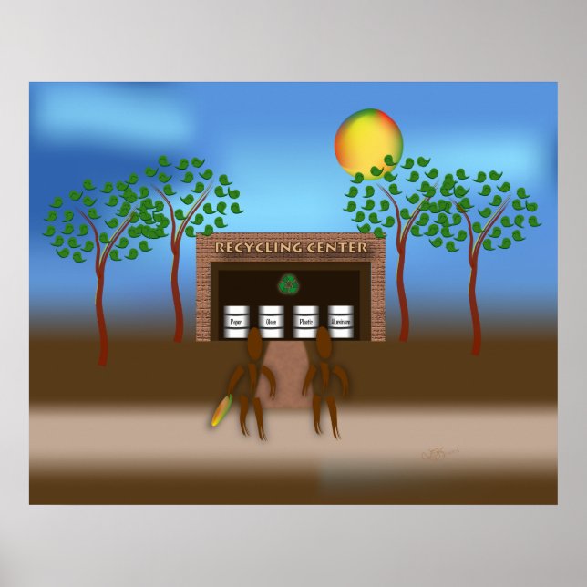 Pôster Zinglees ~ Reciclagem (Frente)