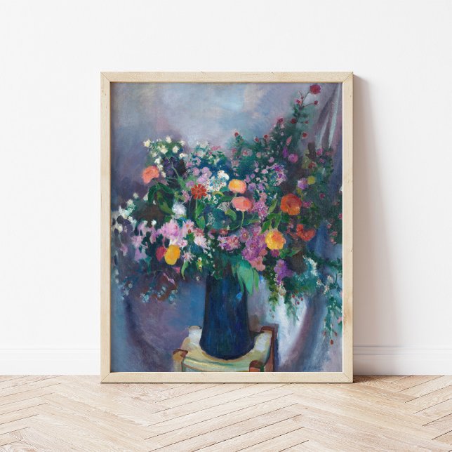 Poster Zinnias e Asters | Arthur Beecher Carles (Criador carregado)