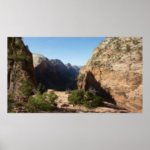 Pôster Zion do Parque Nacional da Zion de Angels Landing