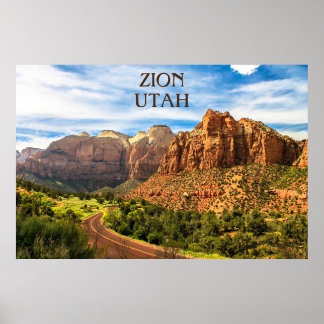 Poster Zion National Park - Utah (Frente)