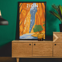 Zion National Park Utah A Vintage dos estreitos