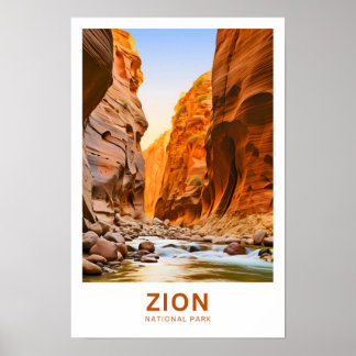 Poster Zion National Park Viagem