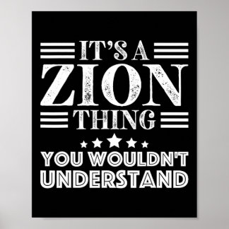 Poster Zion Primeiro Nome Pessoal Aniversário Dia dos Pai