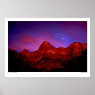 Pôster Zion Ridge no crepúsculo - parque nacional de