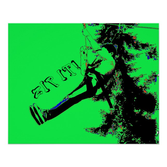 Pôster Zip! - Zipline Rider Poster (Frente)