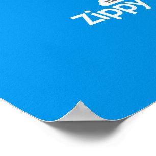 Poster Zippy do azul do anfitrião