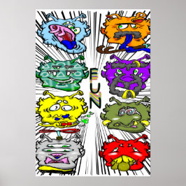 Poster Zippy Trippy Alienígena Dazs diversão