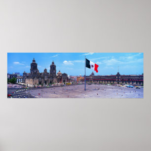 Poster Zocalo, Cidade do México, México