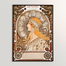 Poster Zodiac: Arte Icônica de Mucha Nouveau Masterícula