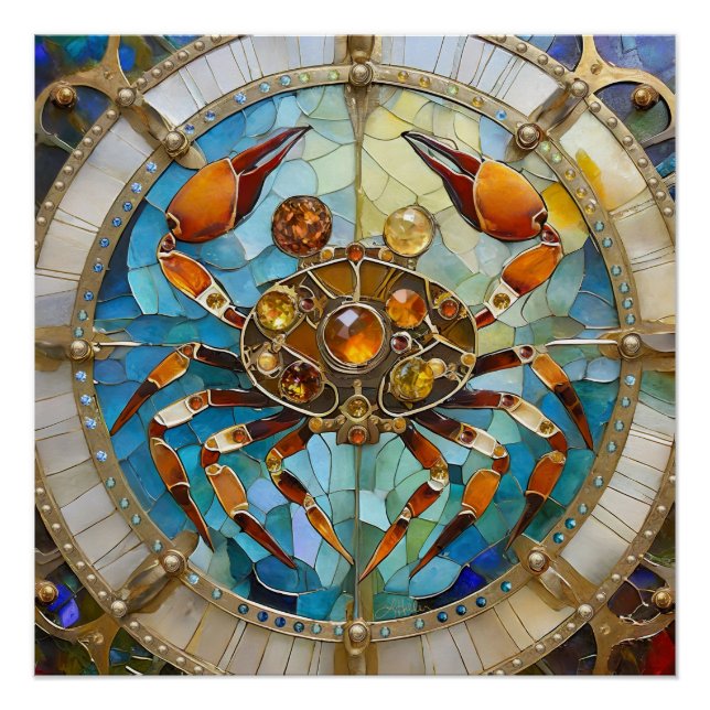 Pôster Zodiac - Cancer O Caranguejo (Frente)