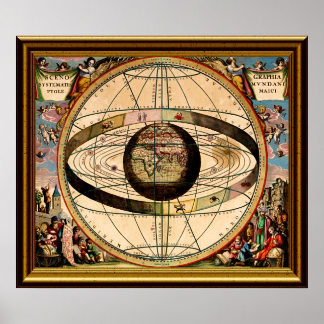 Poster Zodiac-Map-1-W-Frame (Frente)