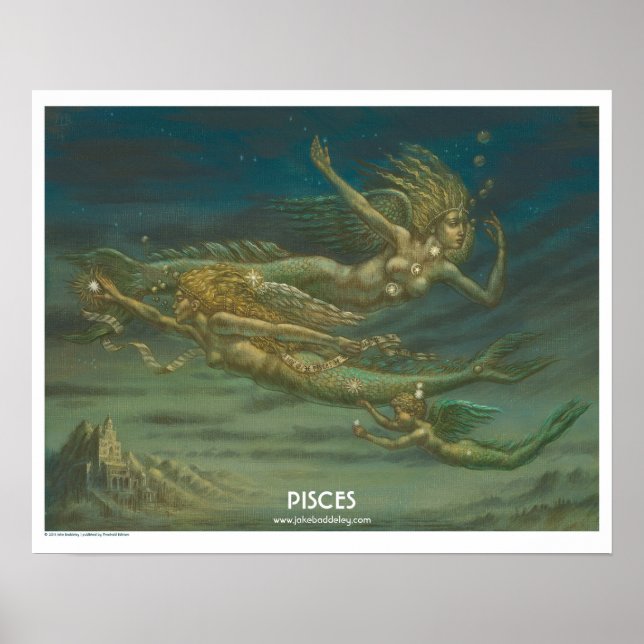 Poster Zodiac - Peixes (Frente)