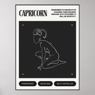 Poster Zodiac - Sinal Capricórnio