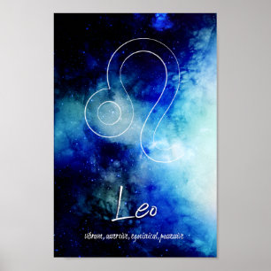 Poster Zodíaco: Leo Traits