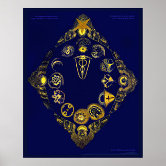 Poster Zodíaco perdido de Rudof Steiner (Grande 30x 24 po