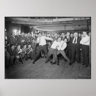 Pôster Zombaria de Jack Dempsey que luta contra Harry