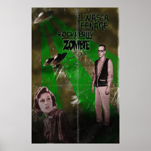 Pôster Zombi Rockabilly