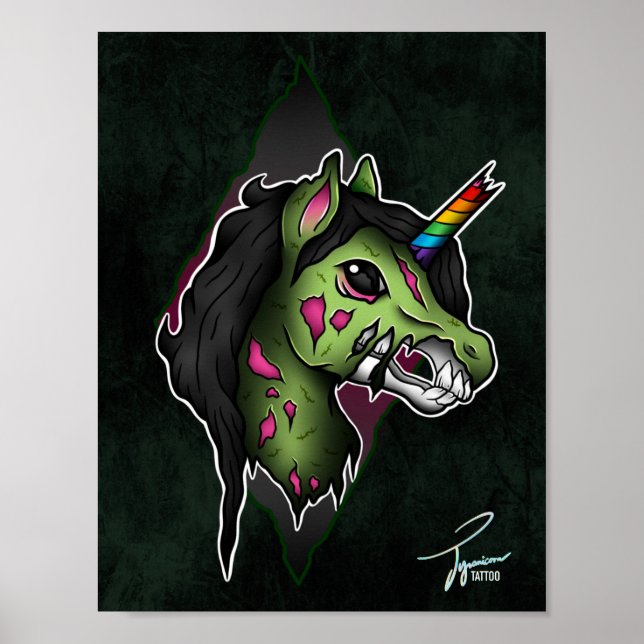 Poster Zombicorn (Frente)