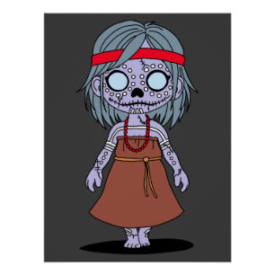 Pôster Zombie australiano aborígene