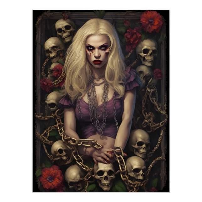 Pôster Zombie Babe 05 (Frente)