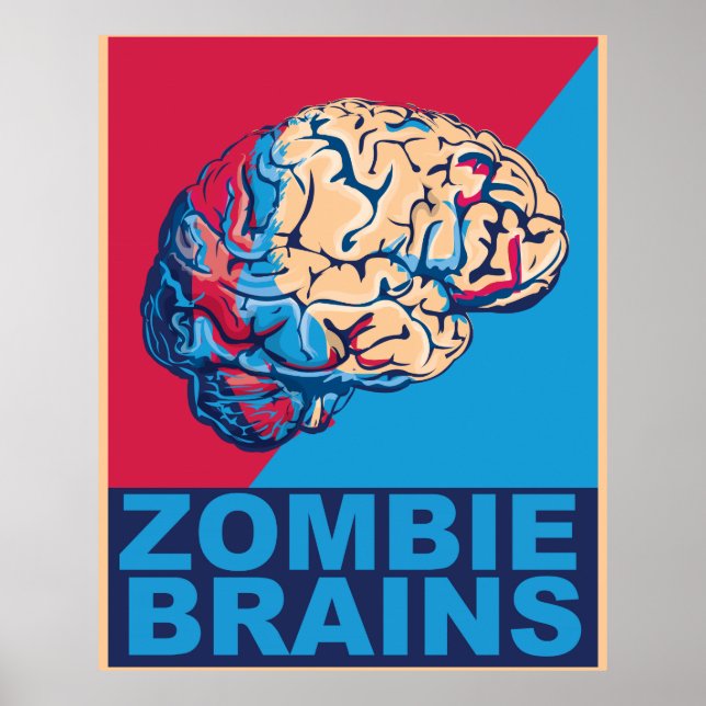Poster Zombie Brain (Frente)