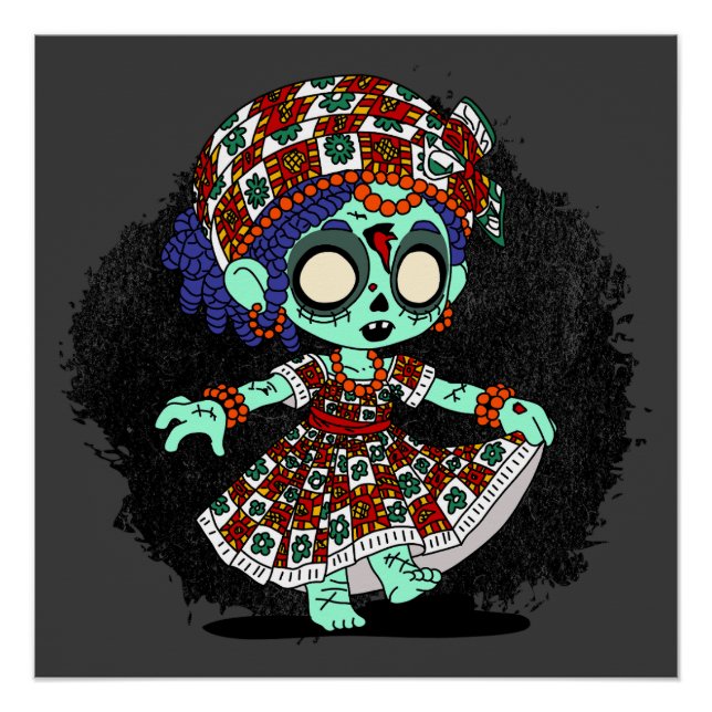 Pôster Zombie da África Ocidental (Frente)