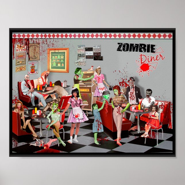 Poster Zombie Diner (Frente)