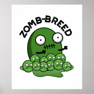 Poster Zombie do Dia das Bruxas Zombie do Zom