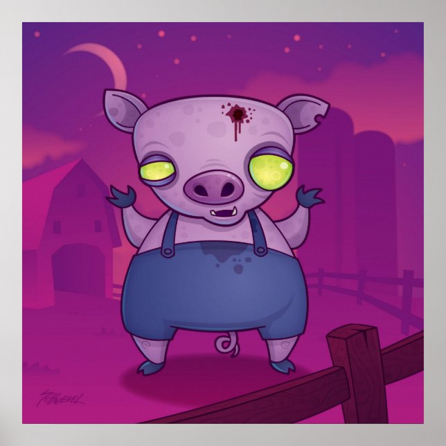 Poster Zombie Pig (Frente)