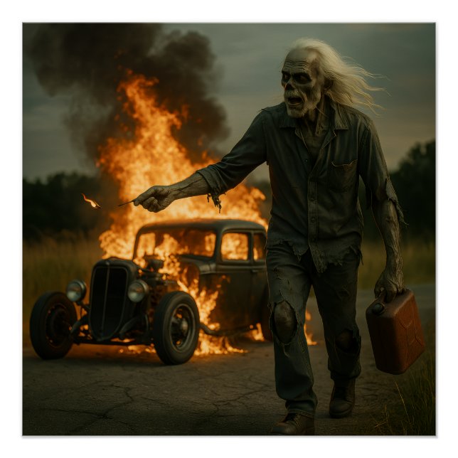 Pôster Zombie Rodder Trabalho de arte (Frente)